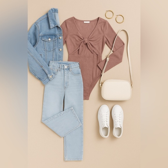 Privacy Please Long Sleeve Bodysuit - Picture 2 of 8